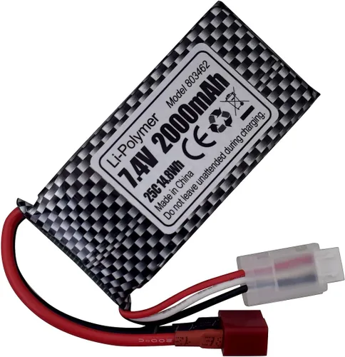 Miniatura 5 de Accesorio 2 unidades 7.4V 2000mAh T-Plug batería de litio para 9200 HB101 9200E 200E 9202E 9203E 9204E 9205E 9206E 2995 YC300 HM101 25-DJ02 9125
