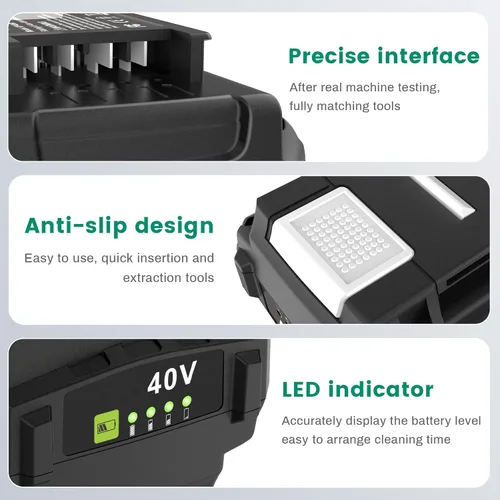 Miniatura 2 de Reemplazo para batería de litio Ryobi 40V para batería de litio Ryobi 40V 6.0Ah OP4015 OP40201 OP4026 OP40261 OP4030 OP40301 OP4040 OP40401 OP4050