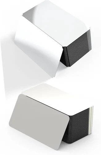 Miniatura 7 de 30 placas de identificación grabadas con láser, placa de acero inoxidable cepillado en blanco, etiqueta de nombre personalizada con marco