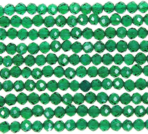 Miniatura 7 de MJDCB Cuentas sueltas redondas de amazonita natural facetadas de 0.118 in para hacer joyas, pulseras y collares