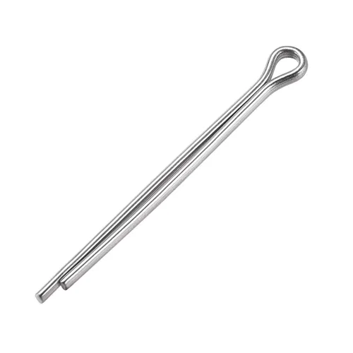 Miniatura 20 de uxcell Pasador de chaveta dividido, 0.039 in x 0.394 in, acero inoxidable 304, 2 puntas, llave de clip de sujeción en tono plateado, 30