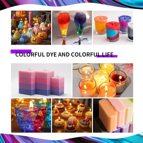 Miniatura 5 de Roizefar Tinte para velas – 21 colores de cera derretida para hacer velas, tinte a base de aceite para cera, tintes de color líquidos altamente