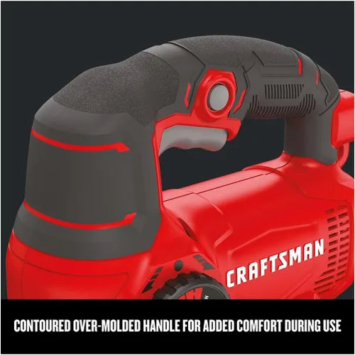 Miniatura 4 de CRAFTSMAN Sierra de calar, 4 ajustes orbitales, hasta 3,000 SPM, 5 amperios, con cable (CMES610)