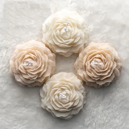 Miniatura 5 de Moldes de silicona para jabón de flores de peonía, moldes de jabón para hacer jabón, moldes de silicona para jabones, manualidades, manualidades, 14