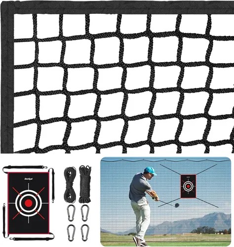 Miniatura 9 de Heavy Duty Golf Practice Net, High-Impact Golf Hitting Net for Indoor/Outdoor Use