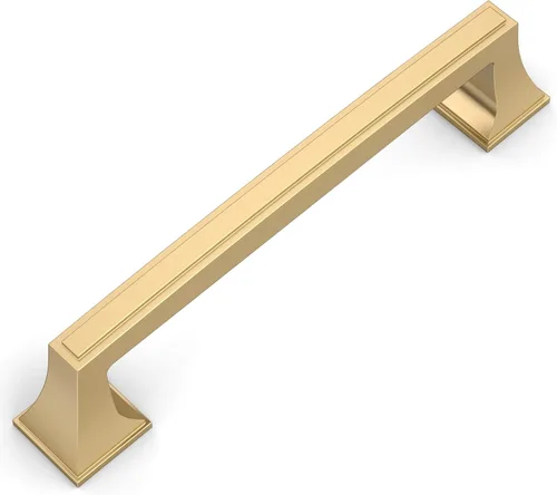 Miniatura 11 de Amerdeco ZH0010 - Paquete de 10 tiradores de gabinete de níquel satinado cepillado de 3 pulgadas (2.992 in) con agujero central para gabinetes