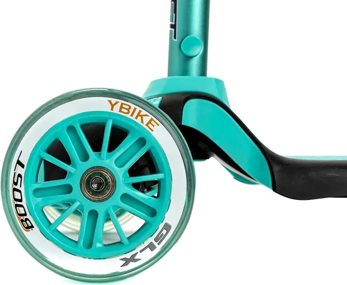Miniatura 3 de Ybike GLX Boost Scooter con dirección ajustable y altura de manillar para niños de 2 a 13 años Turquesa