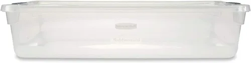 Miniatura 4 de Rubbermaid Cleverstore - Paquete de 6 recipientes de plástico apilables transparentes de 41 cuartos de galón con tapas transparentes de cierre