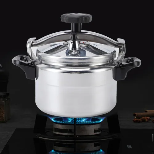 Miniatura 5 de Olla a presión de acero inoxidable, olla de presión inferior compuesta universal con válvulas de seguridad para cocinas de gas, placas de cocina