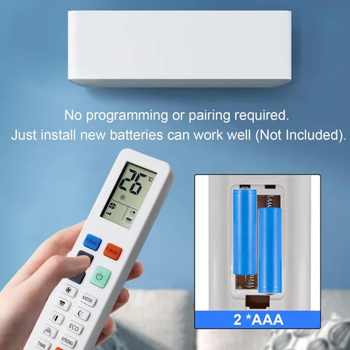 Miniatura 4 de Riry Aire acondicionado Control remoto LCD universal A/C Control remoto para Midea HITACHI Samsung Daikin Mitsubishi FUJITSU LG Panasonic GREE