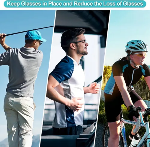 Miniatura 6 de Joyzan Correa para lentes, retenedores de lentes de sol deportivos de neopreno flotante, soporte antideslizante de silicona para gafas, cordón