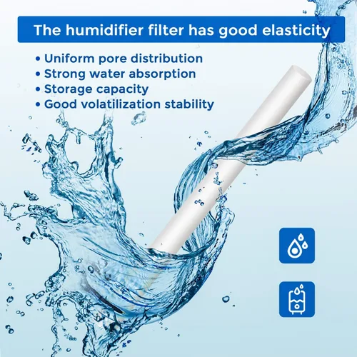 Miniatura 2 de 40 piezas de algodón de filtro de humidificador de repuesto, filtros de mini humidificador de viaje, filtros para automóvil, piezas de repuesto