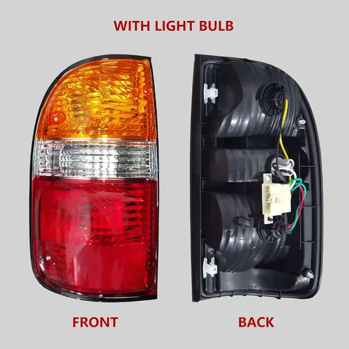 Miniatura 5 de Rongxu - Conjunto de luz trasera automática compatible con Tacoma 2001 2002 2003 2004, lámpara trasera de luz de freno del lado del conductor, Lado