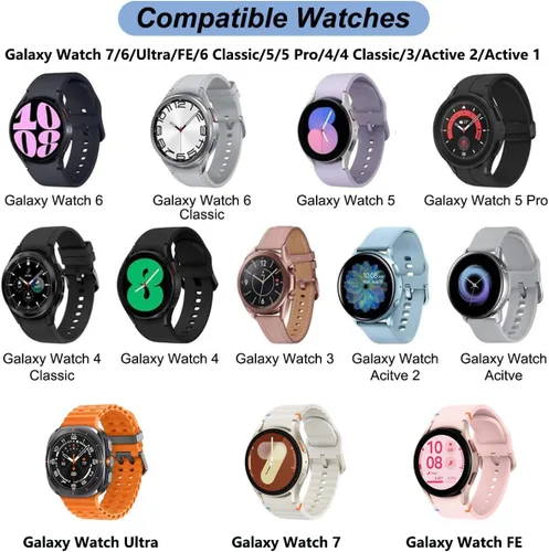 Miniatura 2 de Cargador de reloj Samsung Galaxy de carga rápida compatible con Galaxy Watch 8/8 Classic/7/6/6 Classic/5/5 Pro/4/4 Classic/3/Active Ultra/Active 2