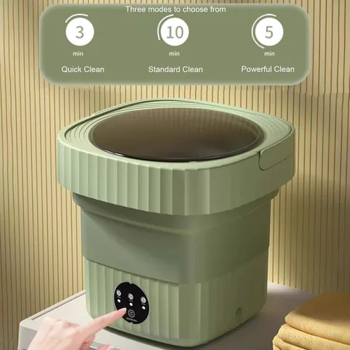 Miniatura 4 de Portable Washing Machine, 2 in 1 Small Washing Machine, Foldable Collapsible Mini Washer and Spin Drying, Cleaning for Underwear, Baby Clothes