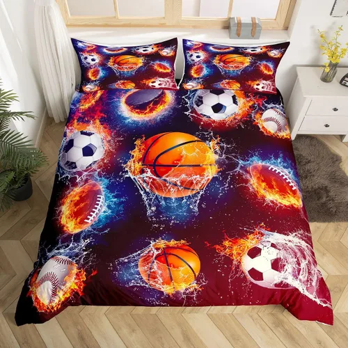 Miniatura 7 de Feelyou Juego de ropa de cama de koala para niños y niñas, funda de edredón con estampado de koala de dibujos animados, funda de edredón