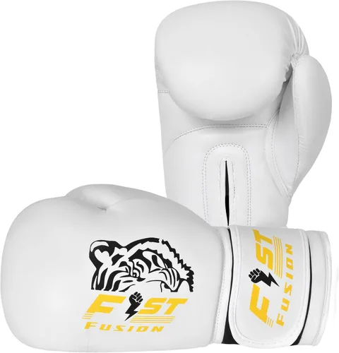 Miniatura 8 de Guantes de boxeo para Muay Thai, MMA, Kickboxing, boxeo, piel maya, guantes de cuero para hombres, mujeres y adultos, 8, 10, 12, 14, 16 onzas