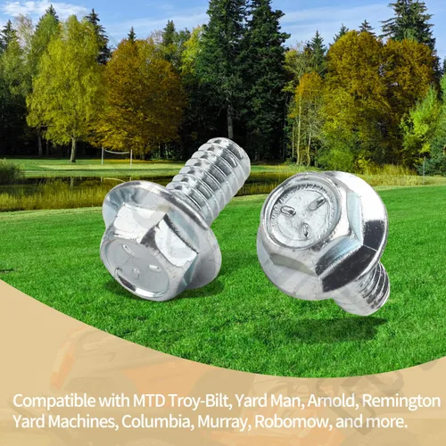 Miniatura 7 de Paquete de 6 tornillos autorroscantes para arandela hexagonal 710-0599 para MTD Troy-Bilt Craftsman Cub Cadet 1027 RZT42 LT 1046 2042 M60 M72 GT