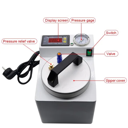 Miniatura 4 de Polimerizador de laboratorio de presión de reparación de plantación instantánea de implante portátil 65W, base de prótesis autoconsolidante 4 en 1