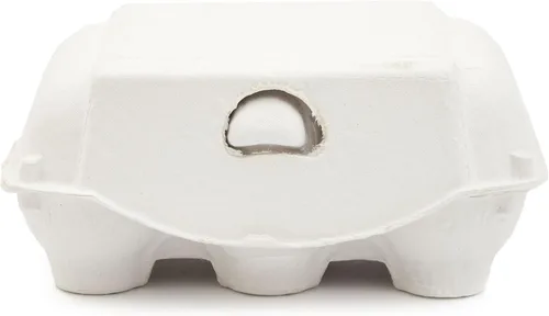 Miniatura 9 de Juvale Media docena de cartones de huevos, paquete de 20 cartones reutilizables de pulpa comprimida para manualidades y mercados, color blanco