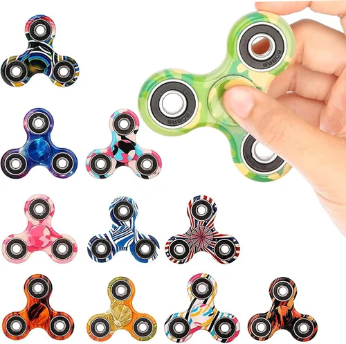 SCIONE Paquete de 12 juguetes giratorios para la ansiedad, juguetes para aliviar el estrés, regalos de fiesta para niños y adultos, regalos de