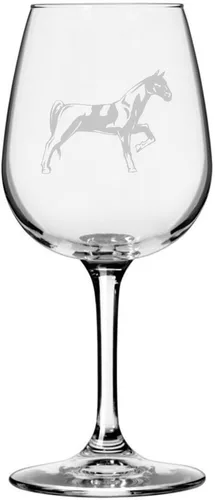 Miniatura 84 de Morgan Body Horse - Copa de vino grabada multiusos (12.75 onzas)