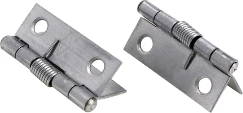 Miniatura 5 de MY MIRONEY Paquete de 10 bisagras de resorte de cierre automático de 1.5 pulgadas, bisagras de resorte con tornillos, accesorios de bricolaje