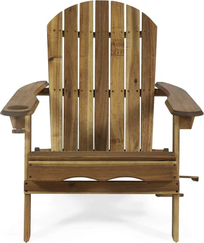 Miniatura 13 de Christopher Knight Home Christine - Silla plegable Adirondack de madera de acacia para exteriores, color gris oscuro