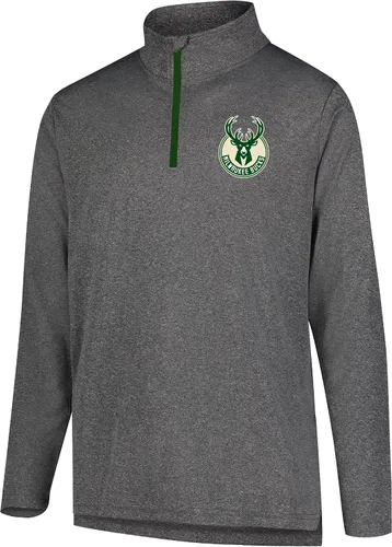 Miniatura 45 de Ultra Game Camiseta oficial de la NBA de manga larga con cremallera corta para hombre Color del