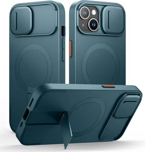 Miniatura 88 de SURITCH - Funda para iPhone 17 Pro Max con cubierta de control de cámara, cubierta para cámara y soporte ajustable, compatible con MagSafe, a prueba