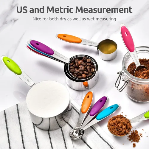 Miniatura 8 de U-Taste - Juego de tazas y cucharas medidoras Multicolores