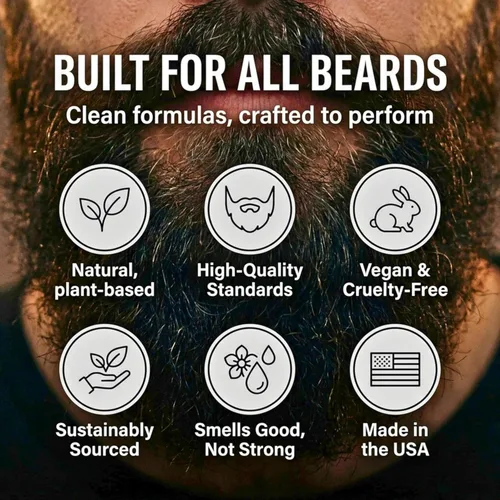 Miniatura 5 de Detroit Grooming Co. Aceite para barba Fórmula hidratante y nutritiva con vitamina E Cereza y tabaco • Traverse City (1 oz)