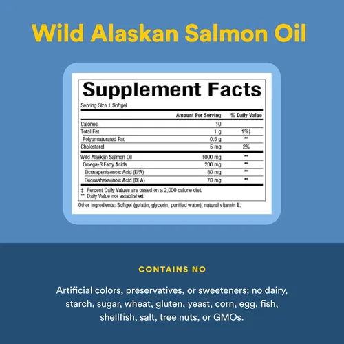 Miniatura 4 de NATURAL FACTORS Aceite de salmón Wild Alask, 90 CT