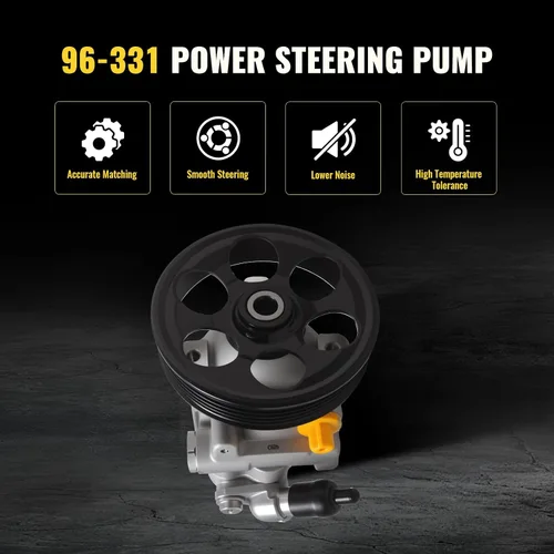 Miniatura 7 de TUCAREST Bomba de dirección asistida 96-331 (Para 2.5L 2458cc Aspirado naturalmente; Eng. EJ253) Compatible con 2009-2010 Su-baru Forester