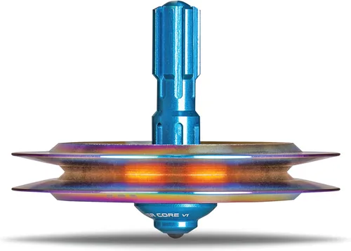 Miniatura 11 de Tops OVNI - Altura 611 Top giratorio de metal Inspirado en el incidente OVNI de la Unión Soviética de 1986 Cuerpo OVNI de aluminio plateado