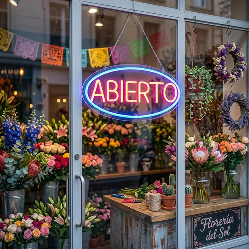 Miniatura 2 de Abierto Open Neon Sign for Business, Spanish Large Open LED Light up Sign, Open Neon Lights for Bar Restaurant Coffee Salon Store Shop Wall Window