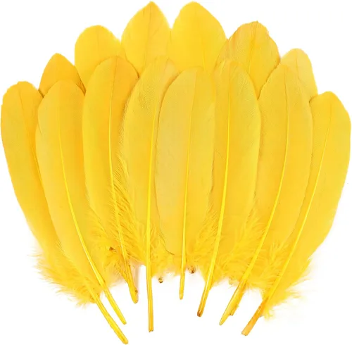Miniatura 10 de THARAHT 120 plumas de ganso azul aguamarina naturales a granel de 6-8 pulgadas 5.9-7.9 in para manualidades, bricolaje, cosplay, boda, fiesta