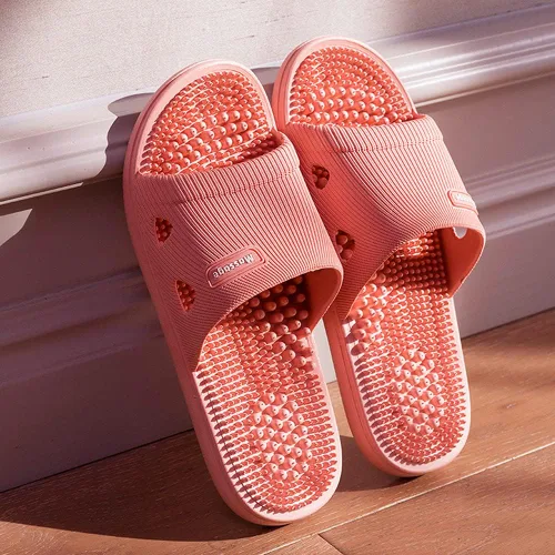 Miniatura 7 de Zapatillas de masaje de acupresión para fascitis plantar para mujeres, zapatillas de acupuntura para artritis, neuropatía, alivio del dolor