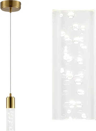 JONATHAN Y JYL7221B Bolha 4.75 pulgadas de hierro acrílico de burbujas moderno minimalista integrado LED colgante clásico contemporáneo glamour