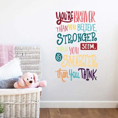 Miniatura 8 de TOARTi Calcomanía motivacional para pared con texto en inglés «Be Kind» en un mundo donde puedes ser cualquier cosa, calcomanía de vinilo con puntos