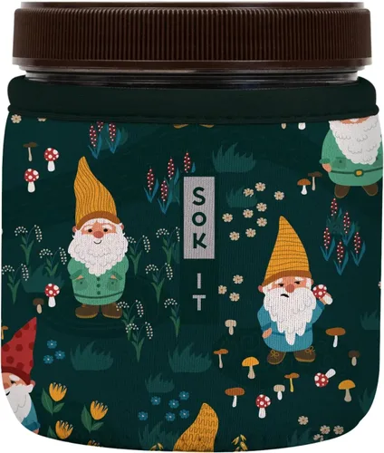 Miniatura 140 de Sok It IceCreamSok - Funda de neopreno aislada (flores abstractas, pintas de helado cónicas)