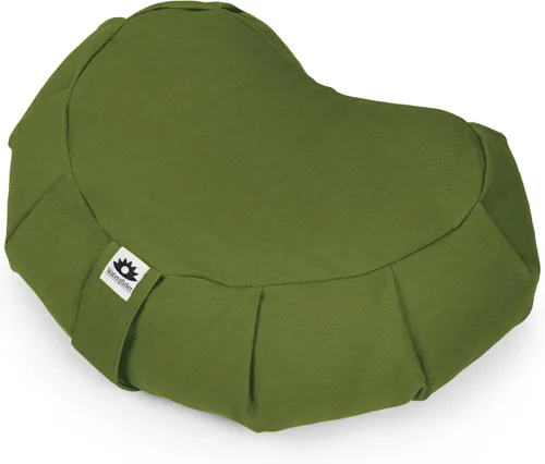 Miniatura 11 de Cojín de meditación (antracita) media luna, relleno de cáscara de trigo sarraceno, almohada o cojines de piso, asiento de yoga, Zafu, fabricado