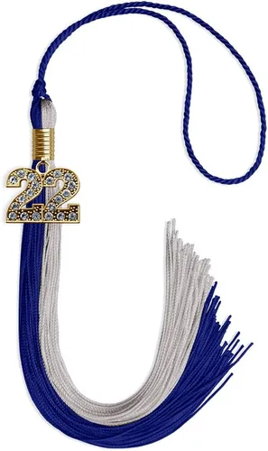 Miniatura 117 de Endea Graduation Borla de doble color con dije dorado (negro/oro brillante, 2022)