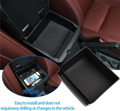 Miniatura 2 de Caja de almacenamiento para reposabrazos de automóvil, accesorios compatibles con Toyota Hilux REVO Hilux SR5 AN120 AN130 120 130 2015-2020