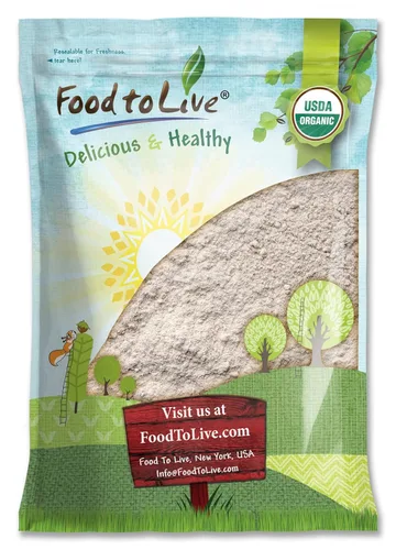 Miniatura 8 de Food to Live Mezcla de harina de trigo sarraceno de grano entero, 1 libra, una mezcla personalizada de harina de trigo sarraceno y harina de avena