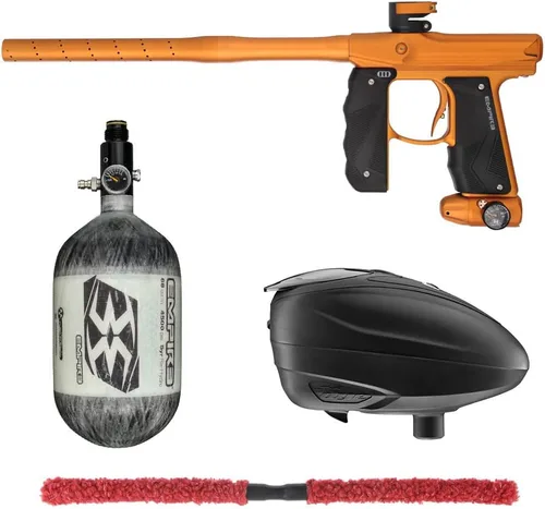 Miniatura 34 de Action Village Empire Mini GS TP Contender Kit de pistola de paintball con tanque 68/4500 Negro Polvo/Negro Polvo