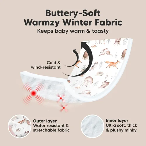 Miniatura 3 de KeaBabies Funda de asiento de automóvil de invierno para bebé, recién nacido, ajuste universal, fundas de asiento de automóvil para bebé, niña