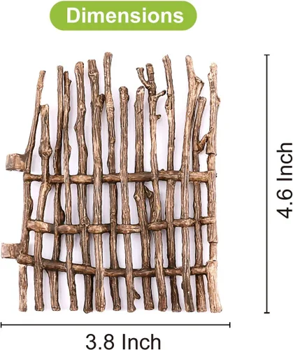 Miniatura 6 de Volnau Juego de 12 piezas de plástico de madera para valla de corral, accesorios para paneles de caballos, figuras de granja, figuras de animales