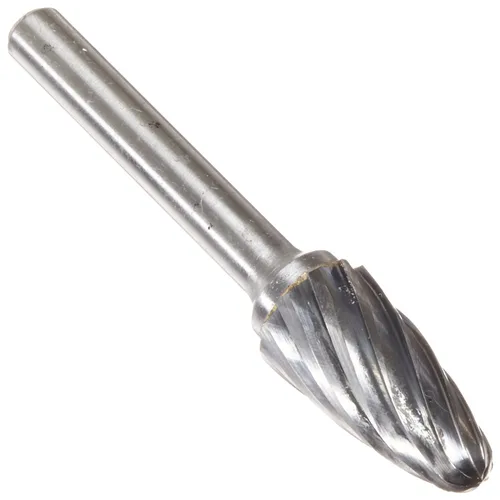 Miniatura 98 de Drill America SA-1 Rebaba de carburo/lima giratoria cilíndrica de doble corte para amoladora de troquel de 1/4" de diámetro x 5/8" de longitud