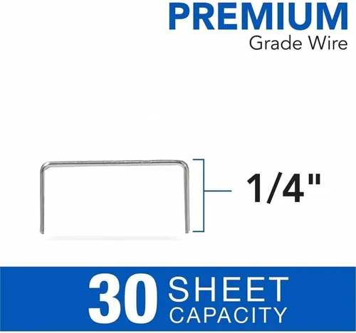 Miniatura 11 de Swingline Cartucho de grapas premium, 5,000 grapas/cartucho, longitud de pierna de 3/8 pulgadas, grapas sin atascos para grapadora Swingline
